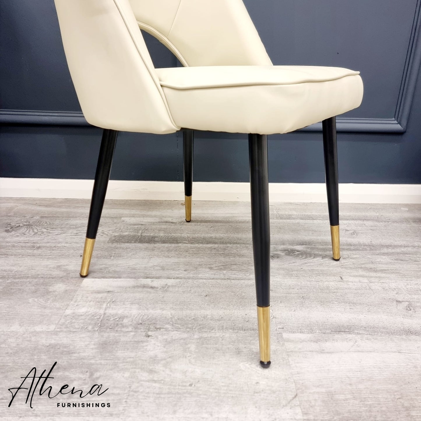 Exeter Cream Leather Dining Chairs