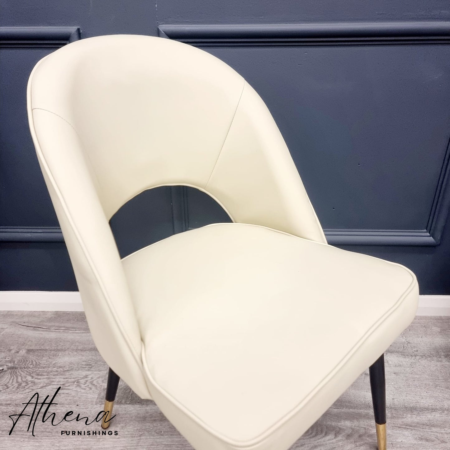 Exeter Cream Leather Dining Chairs