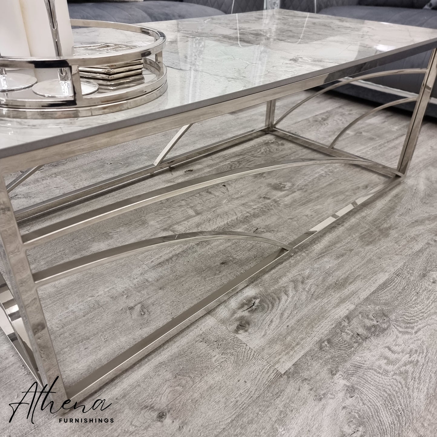 Cambridge Grey Marble Coffee Table