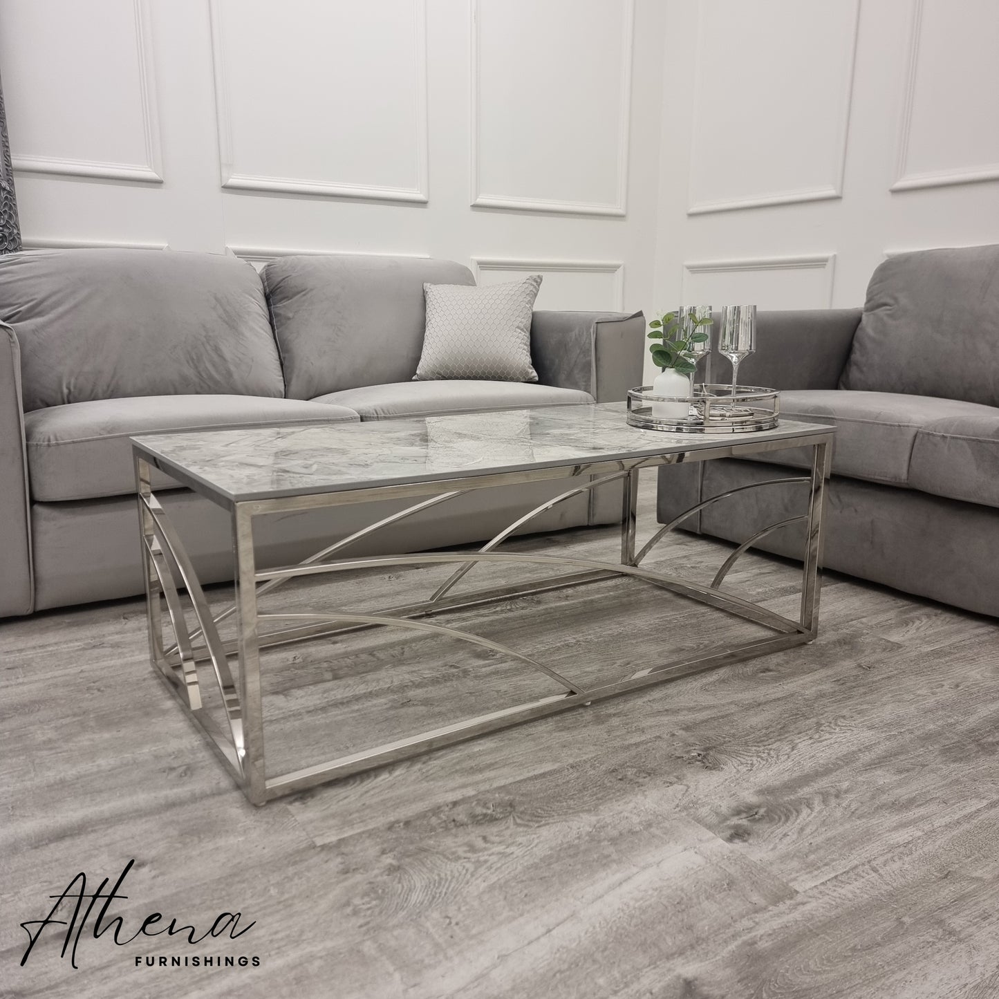 Cambridge Grey Marble Coffee Table