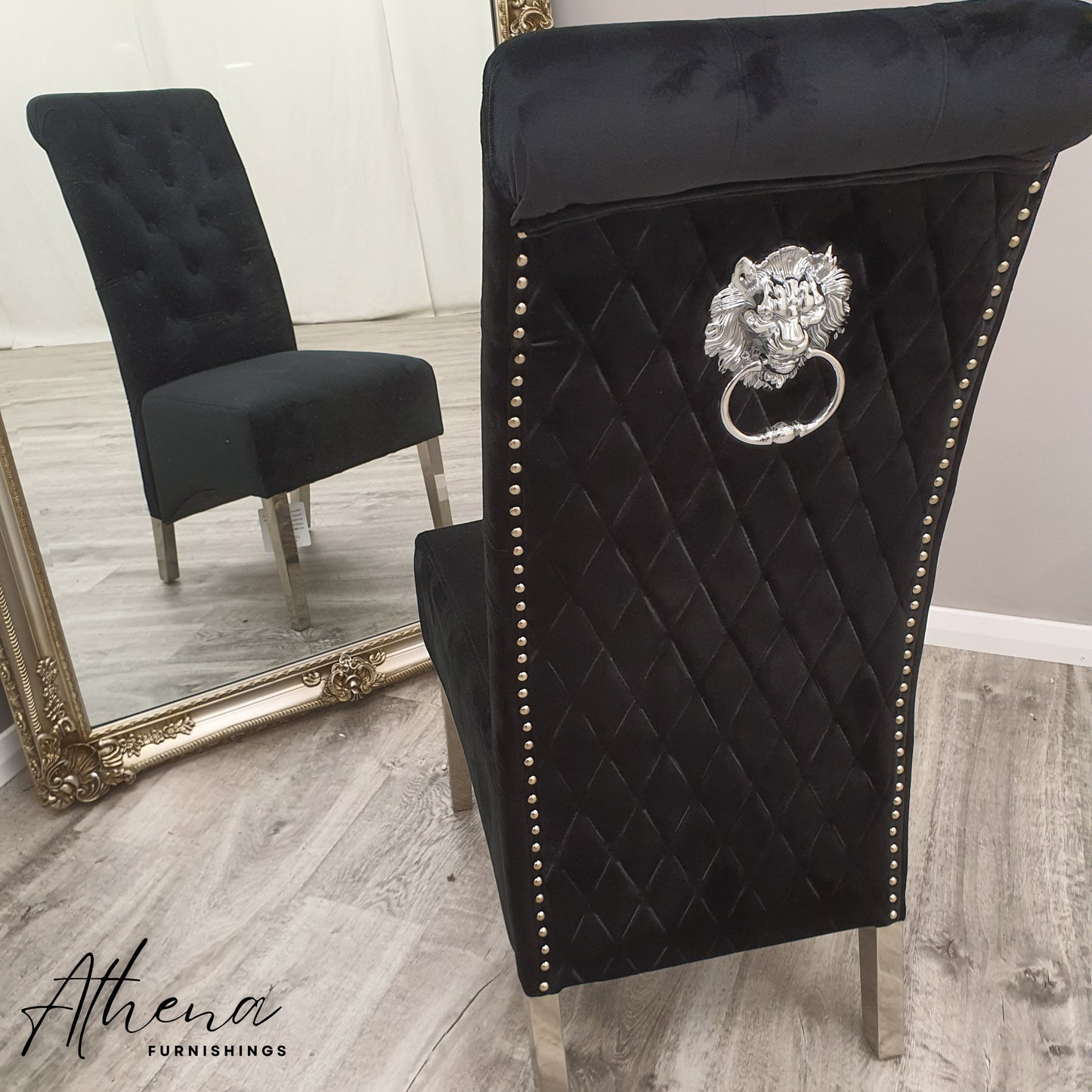 Gloucester Black Velvet Dining Chairs