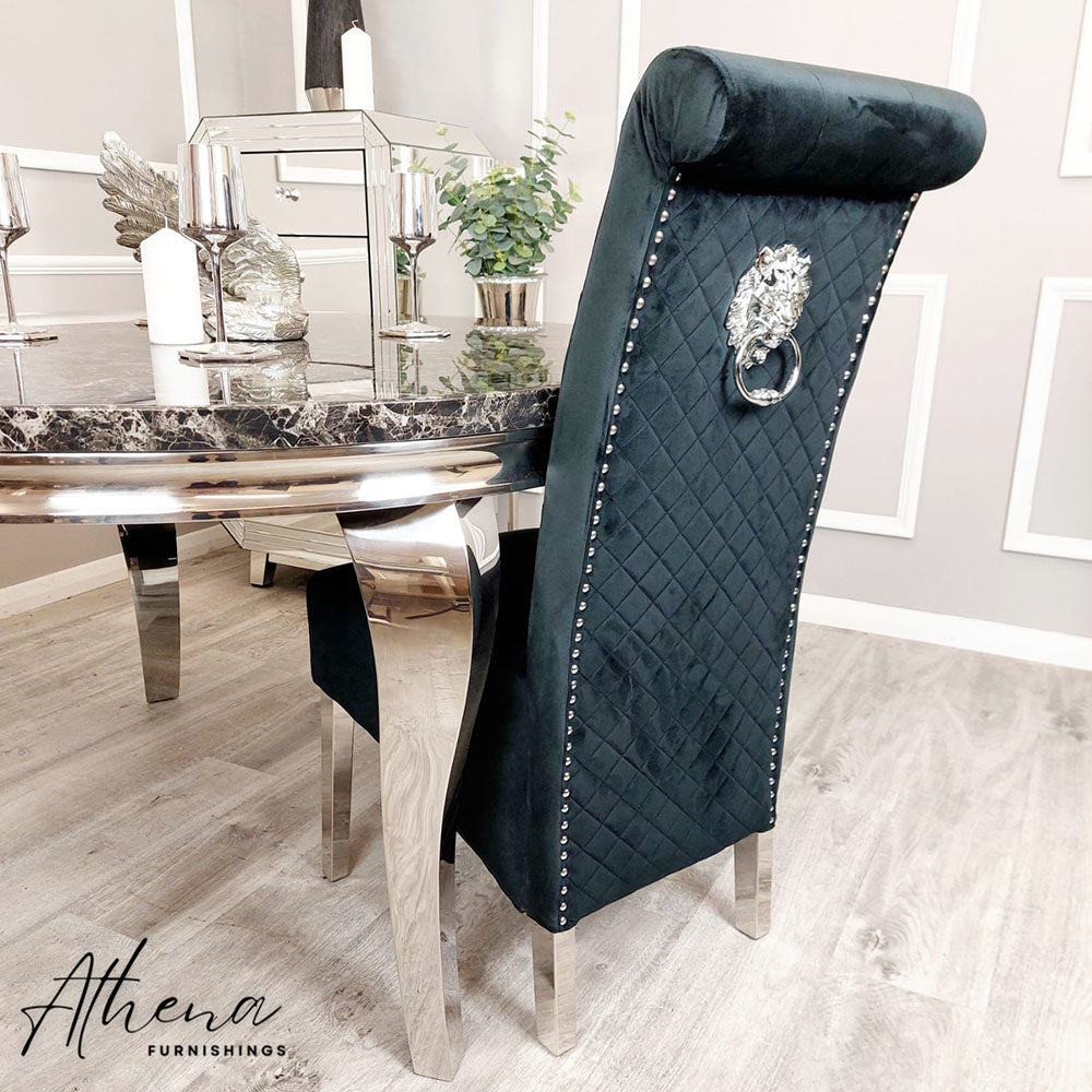 Gloucester Black Velvet Dining Chairs