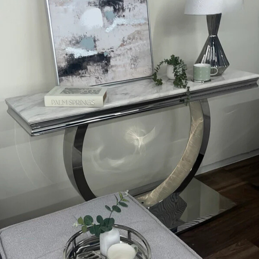 Thirsk Marble Console Table (Multiple Table Top Options)